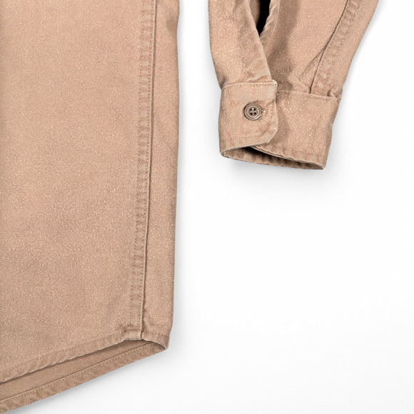 Vintage Deerskin Shirt Adult MEDIUM Brown Flannel Workwear Hunting USA Made 70s - Picture 7 of 12